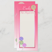 キャンディースイーツバルミツワープログラムカード プログラム (正面/裏面)