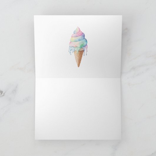 キャンディースイートショップパステルガールズ誕生日 サンキューカード (内部)