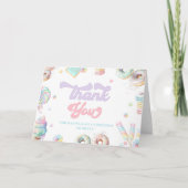 キャンディースイートショップパステルガールズ誕生日 サンキューカード (正面)