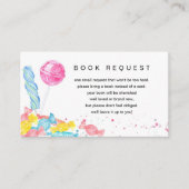 キャンディースイートショップベビーシャワー予約リクエスト エンクロージャーカード (正面)