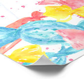 キャンディースイートショップ誕生日ウェルカムサイン ポスター (角)