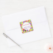 キャンディースキャンディースビュッフェステッカー スクエアシール (封筒)