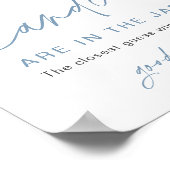 キャンディースキラキラ小さな星の赤ちゃんシャワーP ポスター (角)