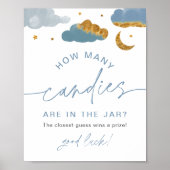 キャンディースキラキラ小さな星の赤ちゃんシャワーP ポスター (正面)