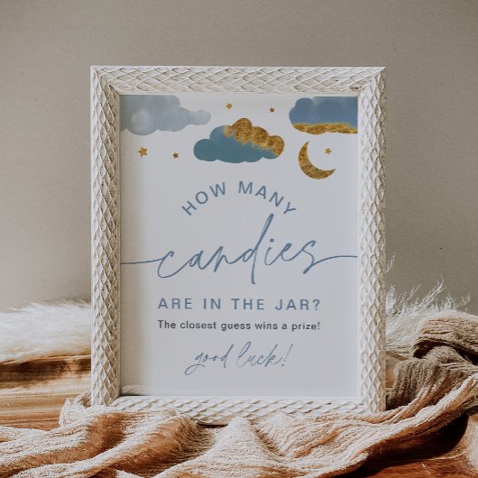 キャンディースキラキラ小さな星の赤ちゃんシャワーP ポスター