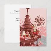 キャンディースグリーティングチョコレートサンキューカード サンキューカード (正面/裏面)