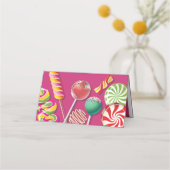 キャンディーストア·バルミツワー·シーティング·エスコート プレイスカード (裏面)