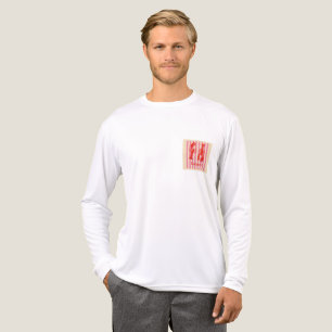 キャンディーストライプの上にのったロブスター・ポップ・ボールド・クラスタシアンズ トライブレンドＴシャツ