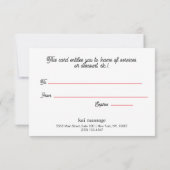 キャンディーストライプケインのクリスマスプレゼント証明書 (裏面)