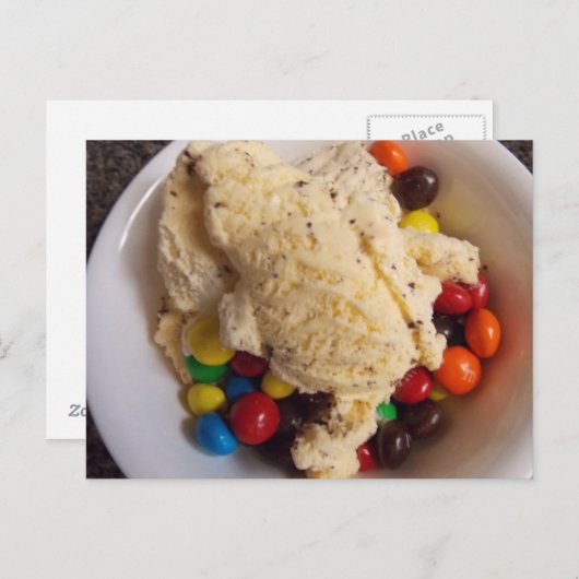 キャンディースハガキ付きアイスクリーム ポストカード (正面/裏面)