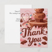 キャンディーズかわいいチョコレートサンキューカード サンキューカード (正面/裏面)