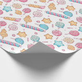 キャンディーズとアイスクリームクリスマス ラッピングペーパー (角)