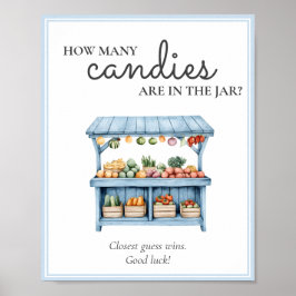 キャンディーズ農家市場男の赤ちゃんシャワー ポスター