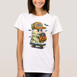 キャンディーハンター スケートボード おばけ ハロウィンTシャツ Tシャツ