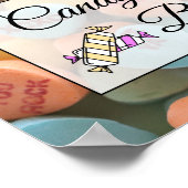 キャンディーバー ウェディングまたはベビーシャワー サイン ポスター (角)