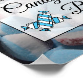 キャンディーバー ウェディングまたはベビーシャワー サイン ポスター (角)