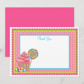 キャンディーフラットメモカード サンキューカード (正面/裏面)