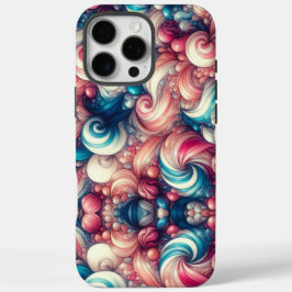 キャンディーフラワーのようなバブルガム iPhone 16 PRO MAXケース