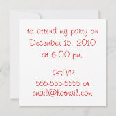 キャンディーペパーミントの招待状 招待状 (裏面)