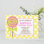 キャンディーポップ ドット 招待状 (スタンド正面)