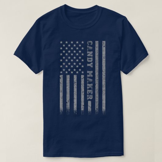 キャンディーメーカー米国国旗319 Tシャツ (デザイン正面)