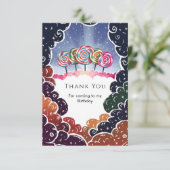 キャンディーランドのお誕生日お菓子の国 サンキューカード (スタンド正面)