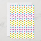 キャンディーランドのスイートショップの誕生日招待状 招待状 (裏面)