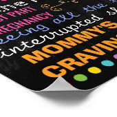 キャンディーランドベビーシャワーパーティー黒板サイン ポスター (角)