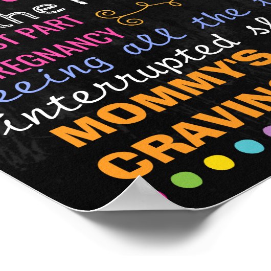 キャンディーランドベビーシャワーパーティー黒板サイン ポスター (角)