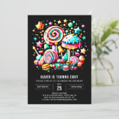 キャンディーランド・フィエスタ・バースデー 招待状 (スタンド正面)