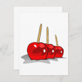 キャンディーリンゴ招待状 招待状 (正面/裏面)