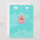 キャンディー城の誕生日 招待状 (裏面)