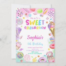 キャンディー誕生日招待状 招待状