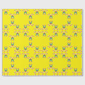 キャンディー·ケーンとリボン ラッピングペーパー (フラット)