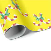 キャンディー·ケーンとリボン ラッピングペーパー (ロールコーナー)