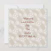 キャンディー・ケーンの雪の結晶 コーポレートクリスマス・パーティー 招待状 (裏面)