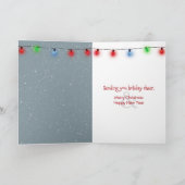 キャンディー・ケーンを楽しむクリスマス格言 カード (内部)