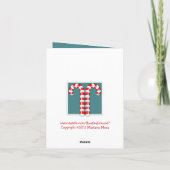 キャンディー·ケーンズ·レッド·クリスマス·ノート·カード シーズンカード (裏面)