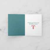 キャンディー·ケーンズ·レッド·クリスマス·ノート·カード シーズンカード (内部)