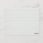 キャンディー・ケーン・カップケーキのレシピカード ポストカード (裏面)