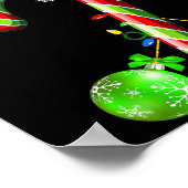 キャンディー ケーン チェスト ナッツ カップル 面白い チェストナッツ クリスマス ポスター (角)