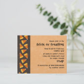 キャンディー·コーン·トリックまたはハロウィーン·招待状を扱う 招待状 (スタンド正面)