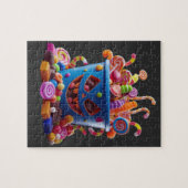 キャンディ不気味バケット – ハロウィーントリート ジグソーパズル (横)