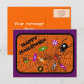 キャンディ付きクモ ポストカード (正面/裏面)