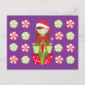 キャンディ付き小妖精や小人（メス） ポストカード (正面)