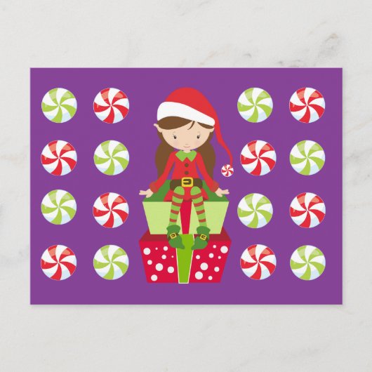 キャンディ付き小妖精や小人（メス） ポストカード (正面)
