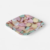 キャンディ会話ハート ペーパープレート (傾斜あり)