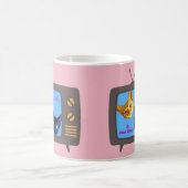 キャンディ及び発信音TV猫のマグ コーヒーマグカップ (中央)