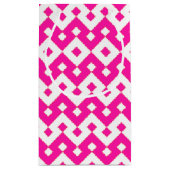 キャンディ女の子らしピンクとホワイトジガグスモール抱き枕 スモールペーパーバッグ (裏面)