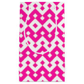 キャンディ女の子らしピンクとホワイトジガグスモール抱き枕 スモールペーパーバッグ (正面)